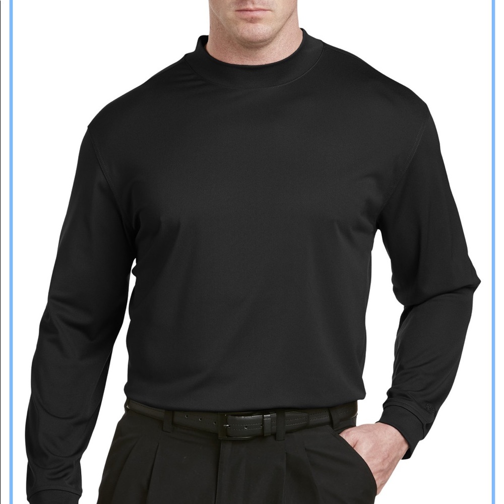 Reebok Boys Mock Turtleneck Golf Tee L XC